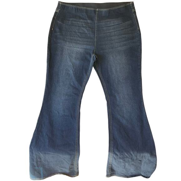 No Boundaries Women Jean Jeggings size 19 (XXL) Blue Mid Rise Stretch Pull On - Picture 1 of 10